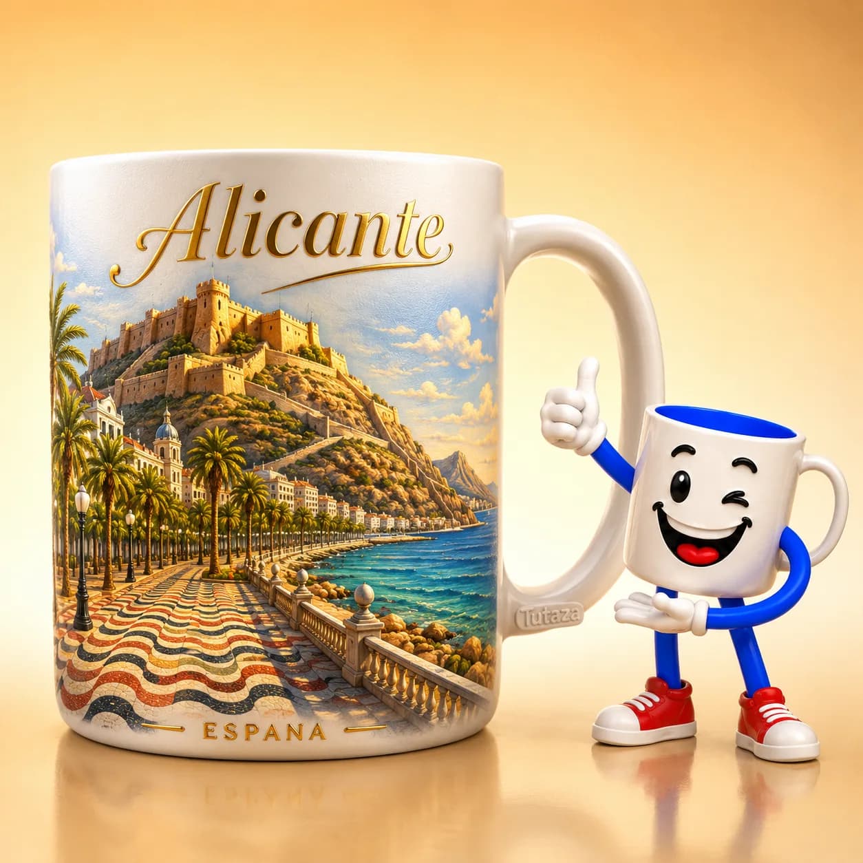 Regalo personalizado de Alicante con el Castillo de Santa Bárbara — Regalotes