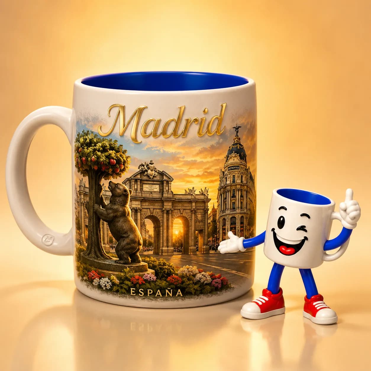Regalo personalizado de Madrid con el Oso y el Madroño — Regalotes