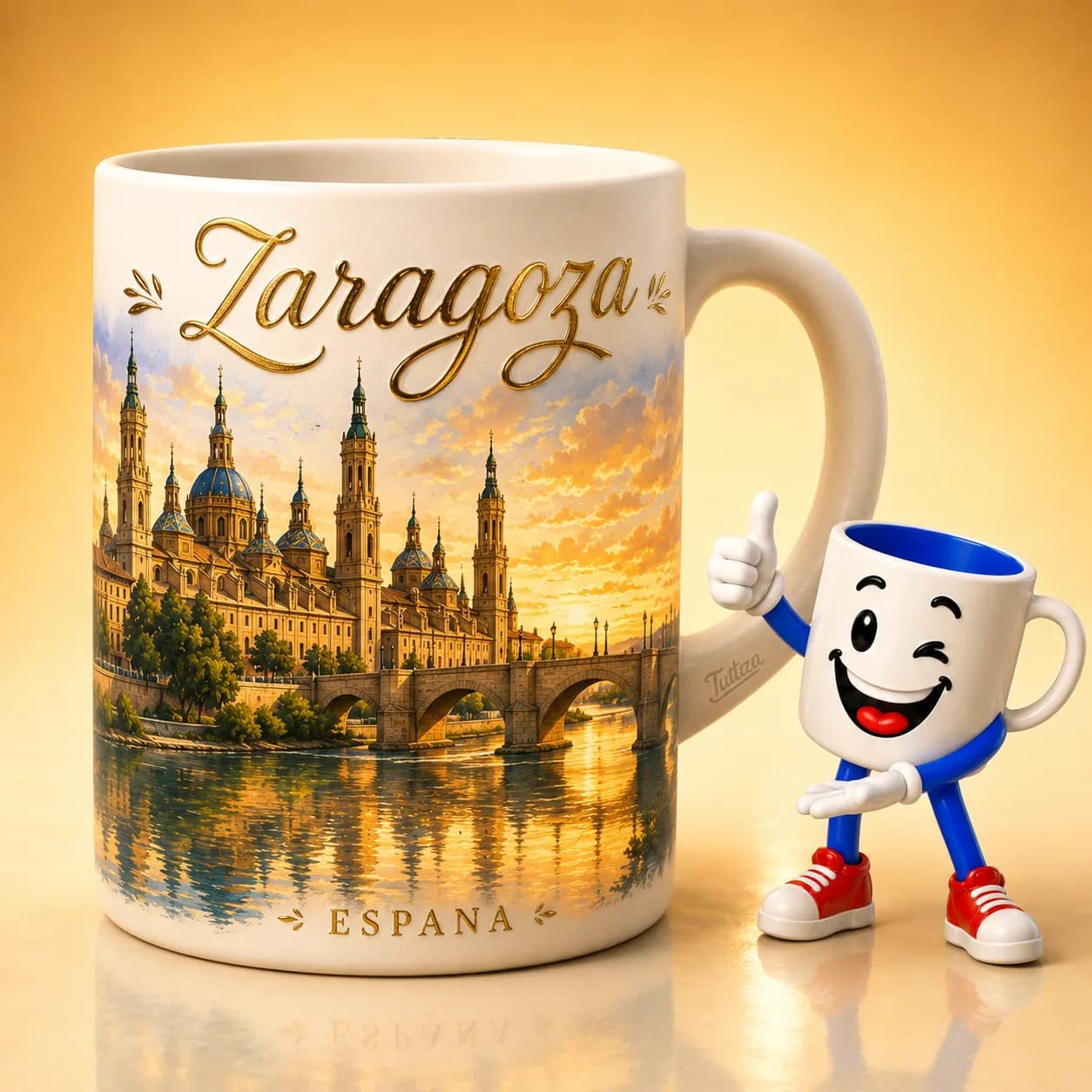 Regalo personalizado de Zaragoza con la Basílica del Pilar — Regalotes