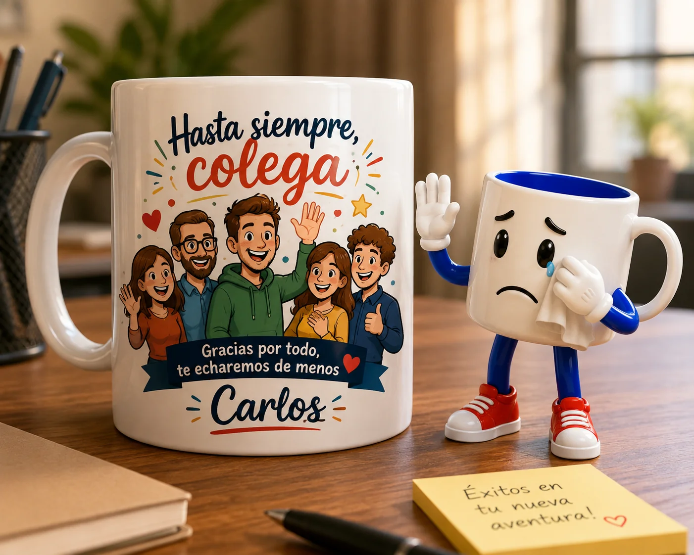 Despedida del compañero que se va: el regalo del equipo que sí se queda