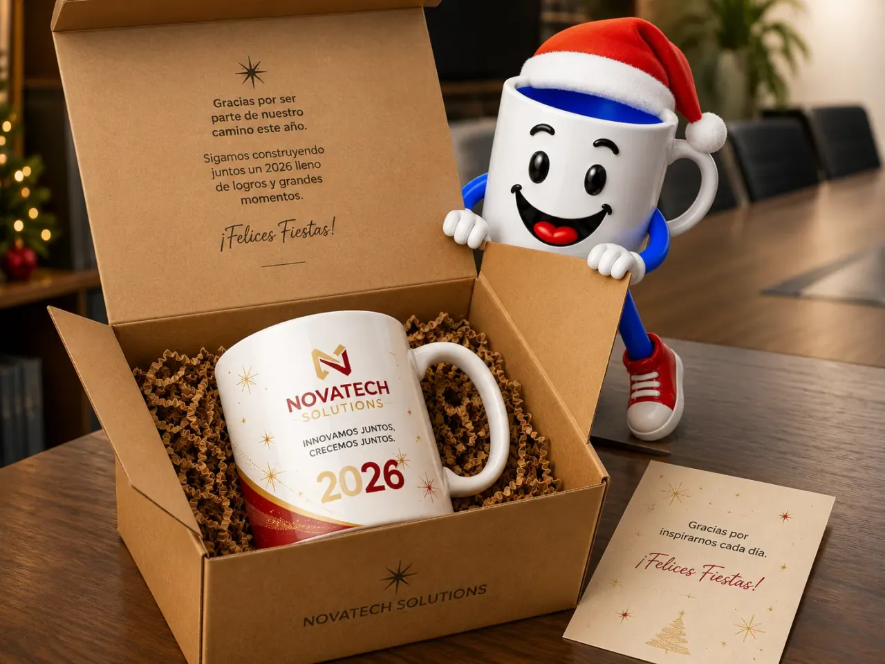 Regalo de Navidad de empresa que no acaba en el cajón de la mesa de la cocina