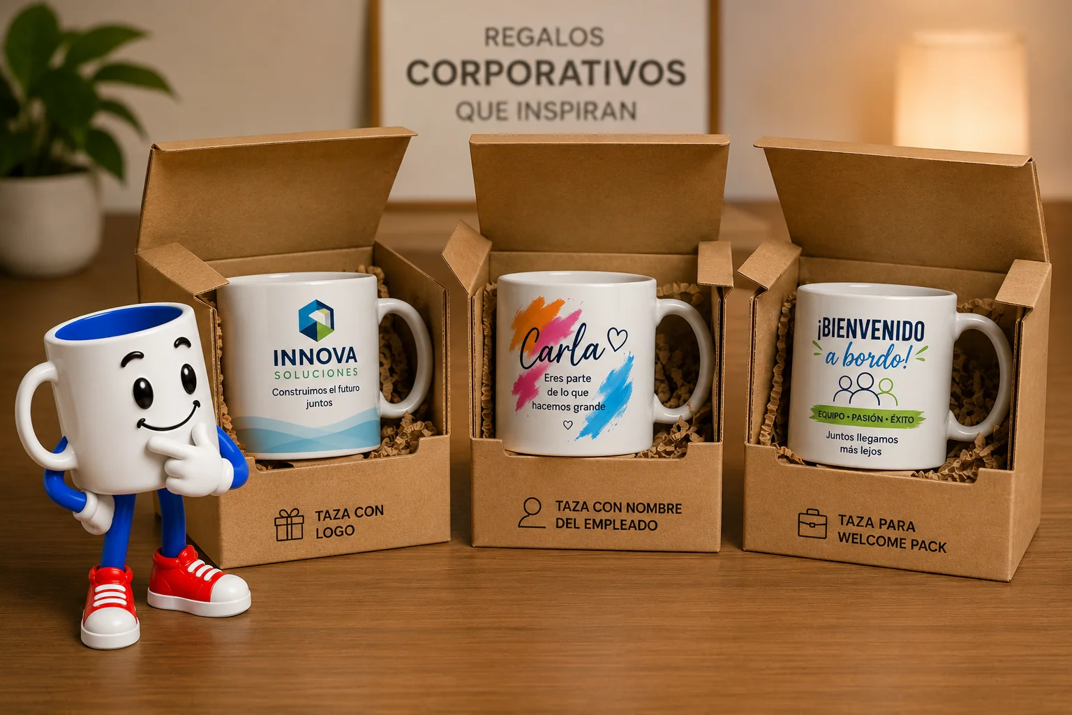 Welcome pack para empleados nuevos: el artículo personalizado que más se queda en su mesa
