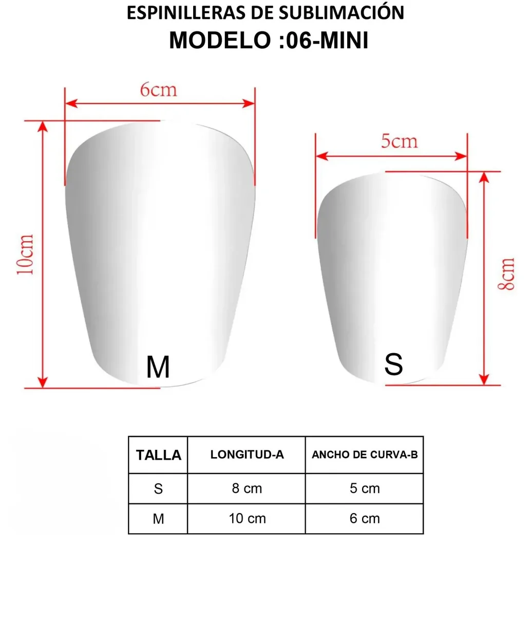 Modelo 13 Espinilleras MINI personalizada — vista 2