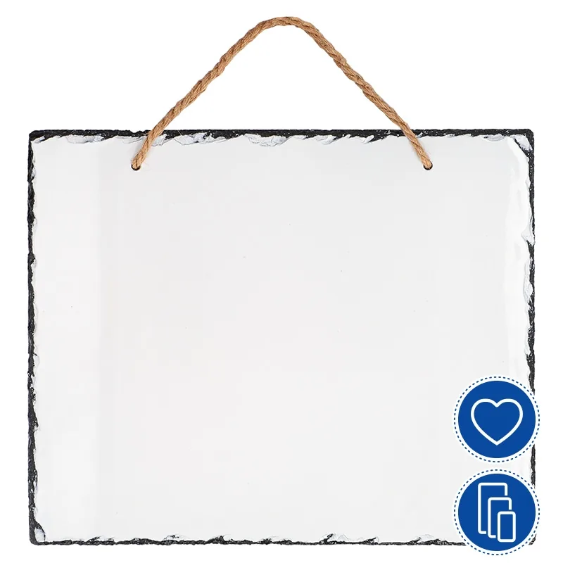 Fotopaneles colgantes de pizarra personalizada con foto o logo