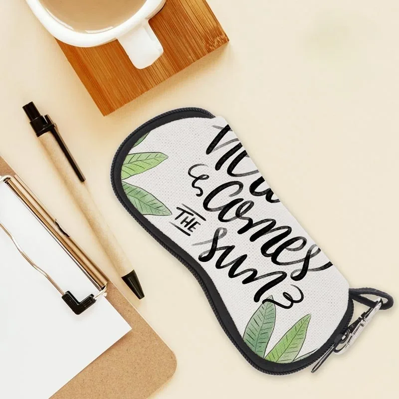 Funda para gafas lino personalizada con foto o logo