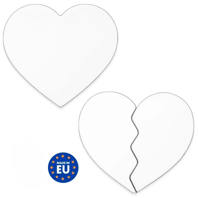 Imanes Corazón madera personalizada con foto o logo