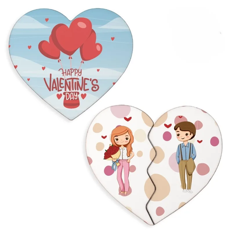 Imanes Corazón madera personalizada — vista 3