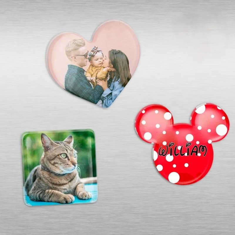 Imanes metacrilatos personalizada con foto o logo