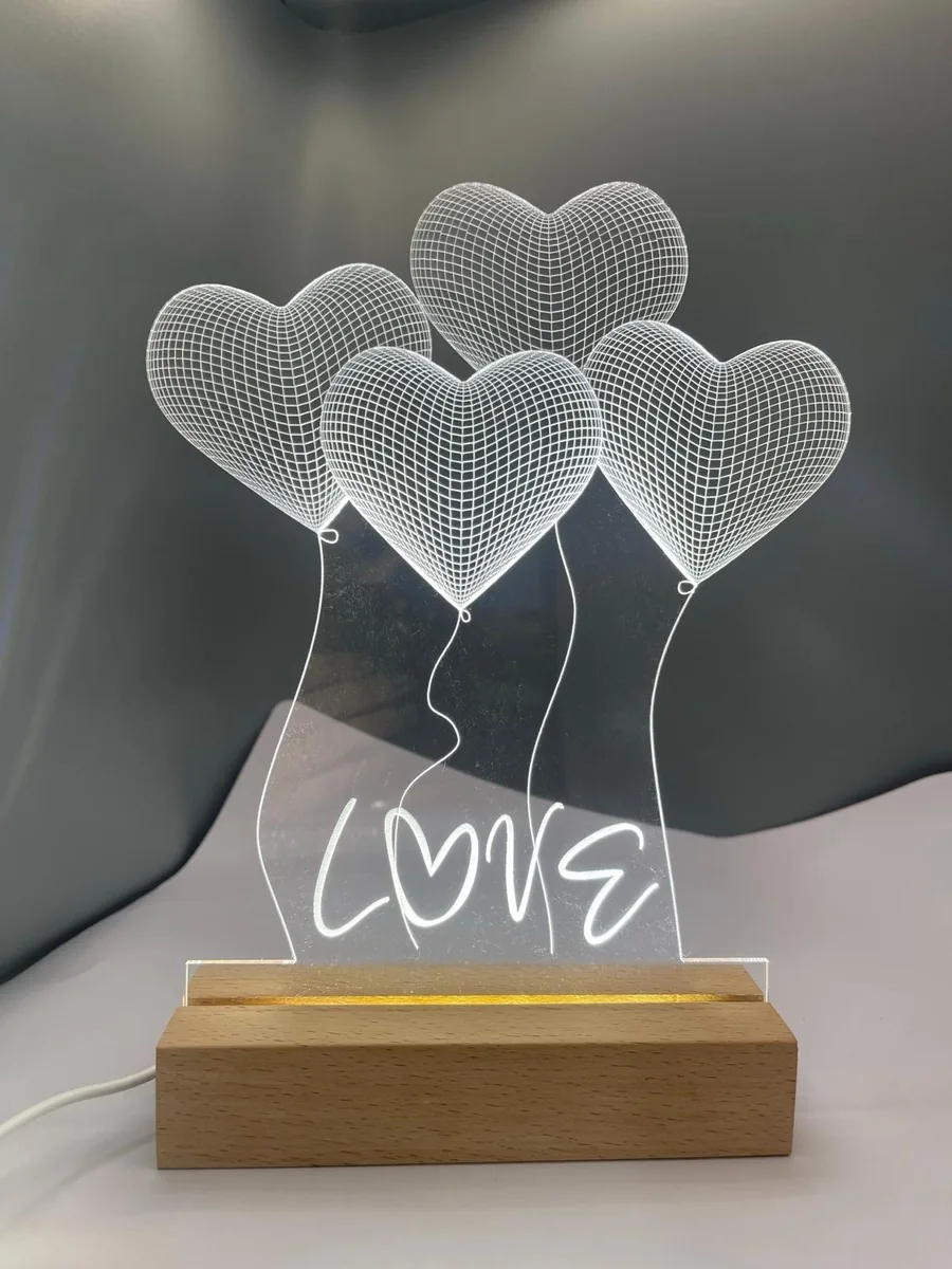 Lámpara personalizada con diseño y foto — regalo original