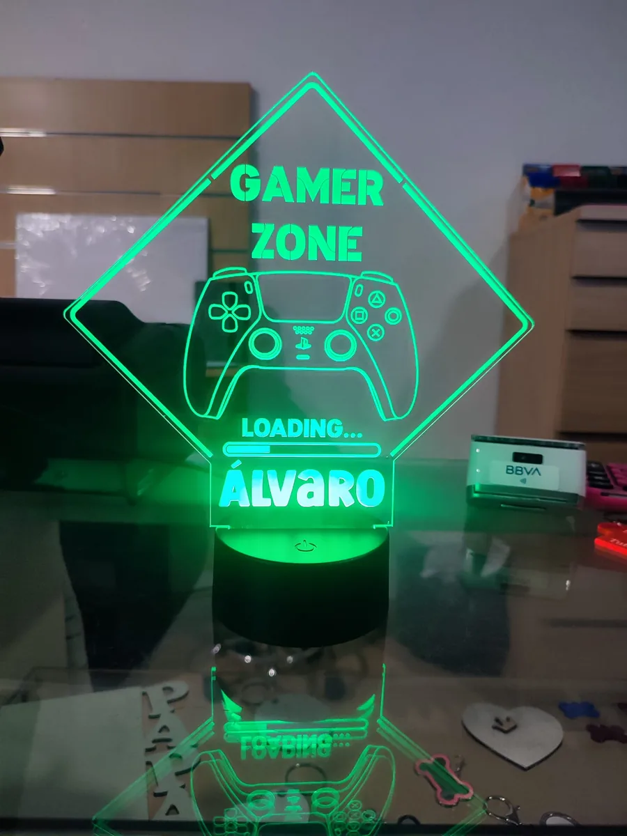 Lámpara gaming personalizada con foto o logo