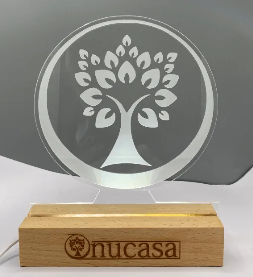 Lámpara personalizable empresa personalizada con foto o logo