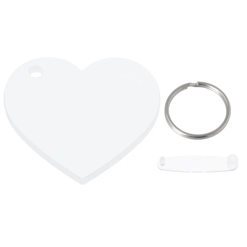 Llavero corazón metacrilato personalizada — vista 3