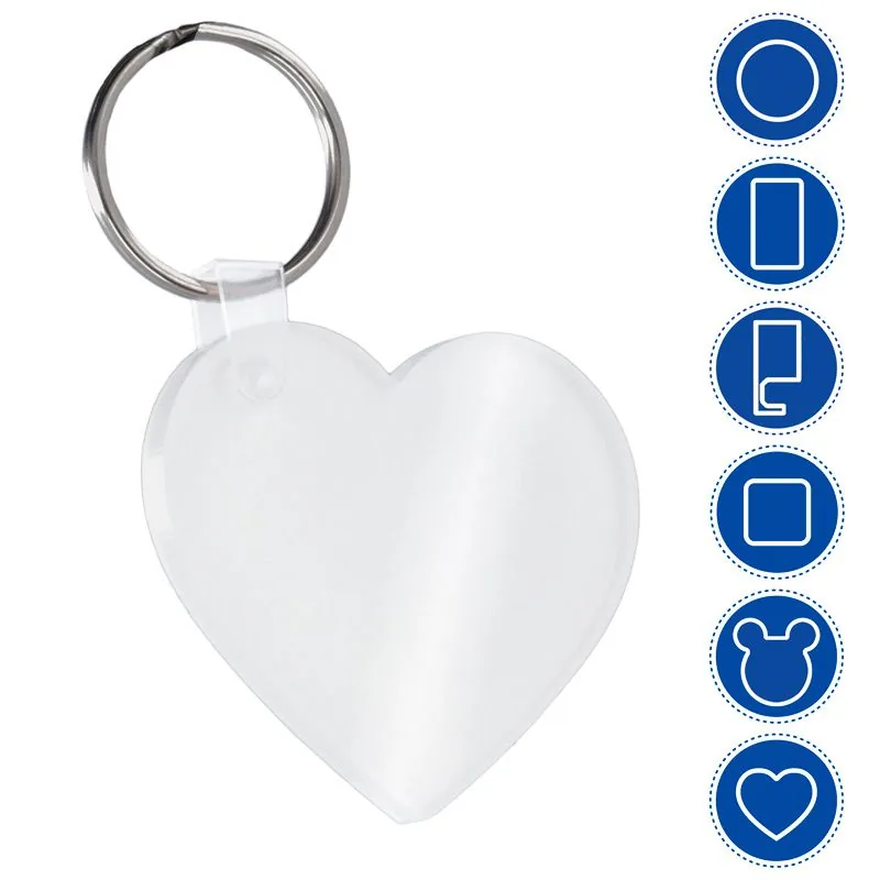 Llavero corazón metacrilato personalizada — vista 4