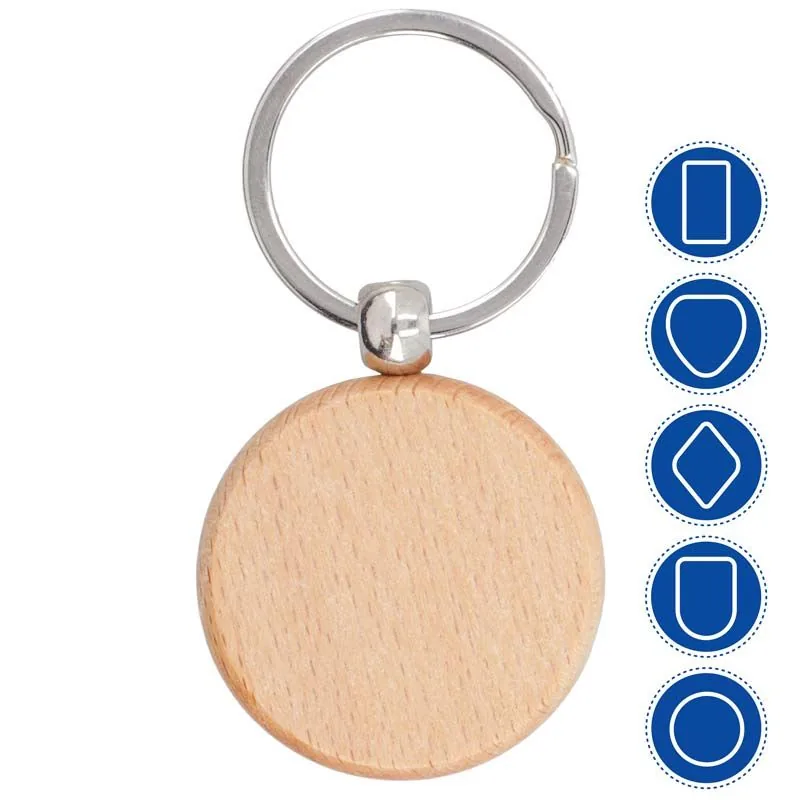Llavero madera redondo personalizada — vista 5