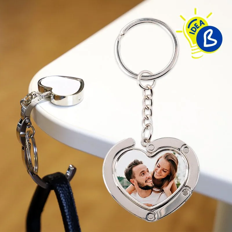 Llaveros cuelgabolso corazón personalizada — vista 2