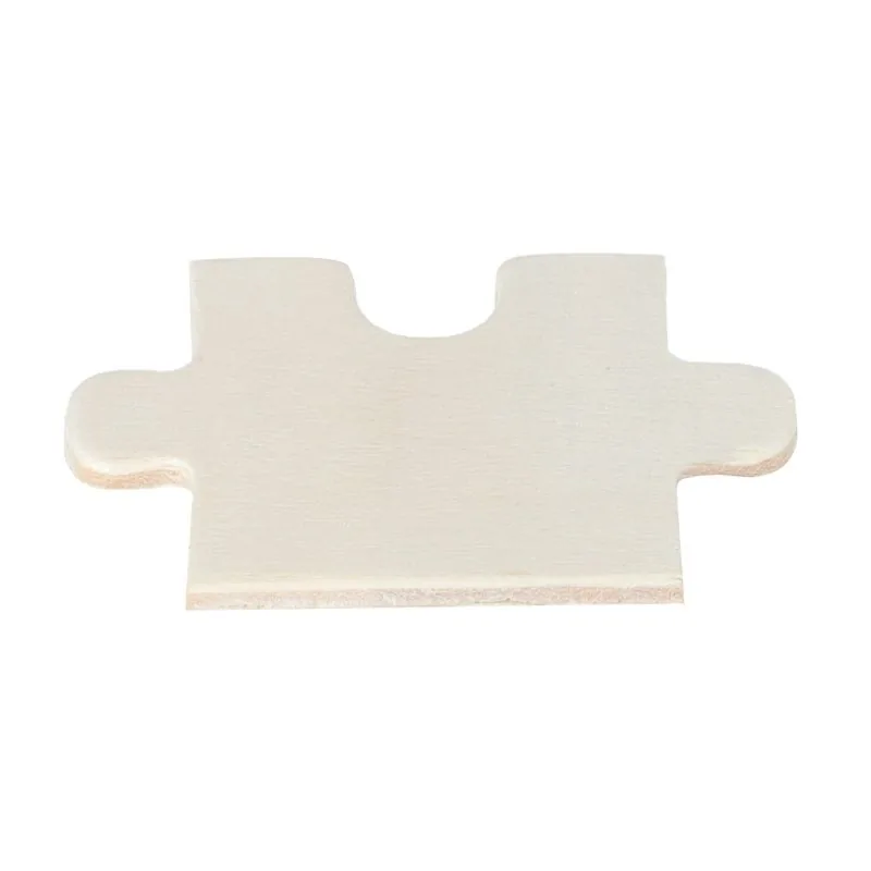 Puzzle de madera natural para grabado personalizada — vista 3