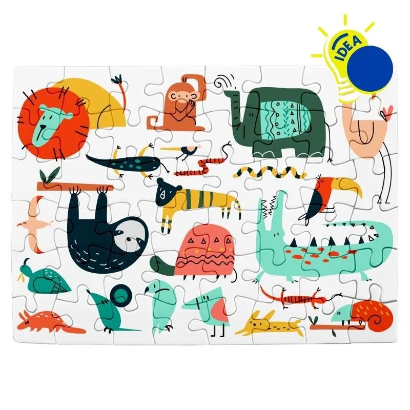 Puzzles de cartón personalizados personalizada con foto o logo