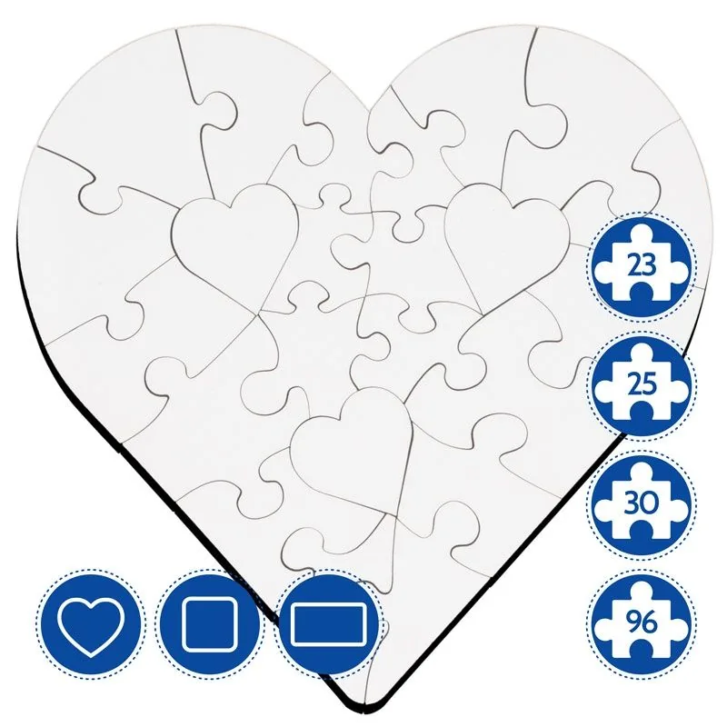Puzzles de madera DM3 personalizable personalizada con foto o logo
