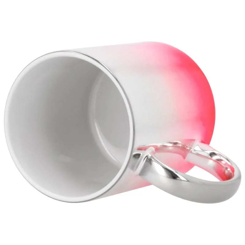 Taza degradado metalizado personalizada — vista 3