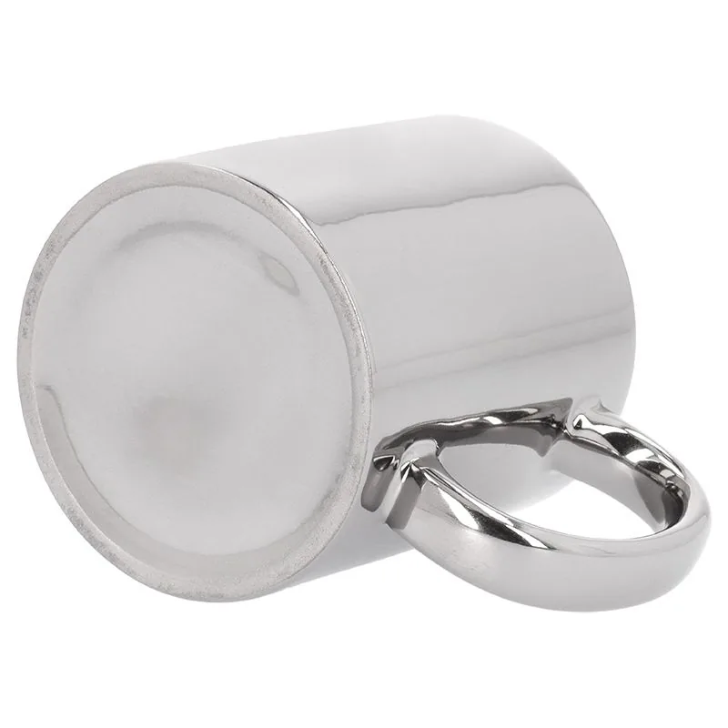 Taza metalizada personalizada — vista 3