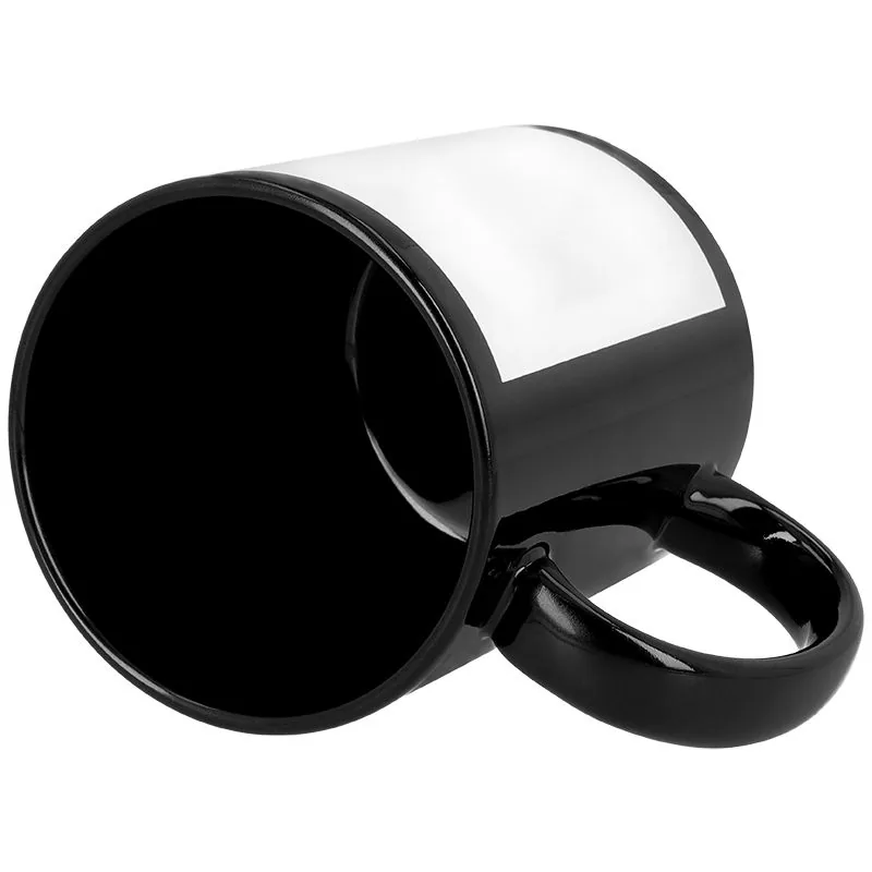 Taza Negra y Blanca personalizada — vista 2