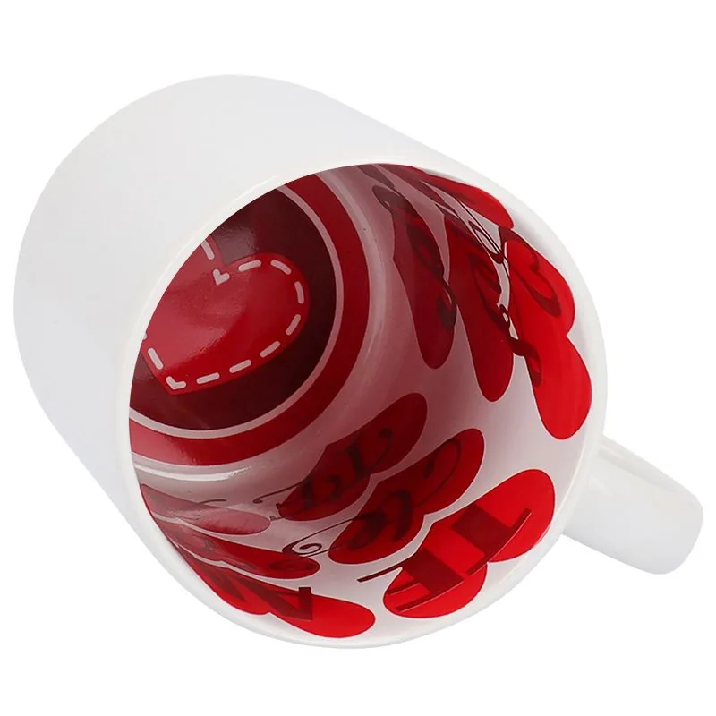 Taza Preimpresa Corazones personalizada con foto o logo